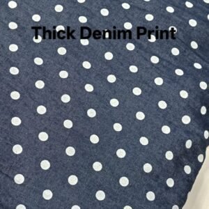 Mini Polka-Soft Denim-58inch width