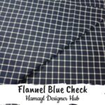 Flannel Blue Check– 45 Inch Export Quality Funky Nightwear Fabric