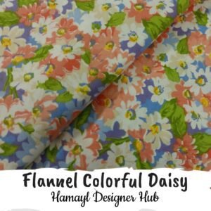 Flannel Colorful Daisy
