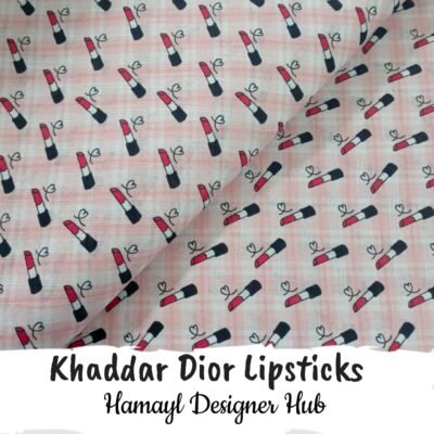 Dior Lipsticks– Khaddar Suit (Digital Print) | Hamayl Designer Hub 2025