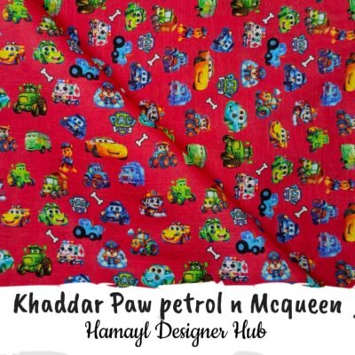 Paw Perol n Mcqueen– Khaddar Suit (Digital Print) | Hamayl Designer Hub 2025