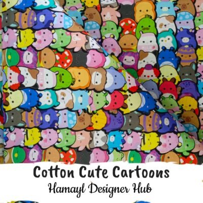 Cotton Cute Cartoons– 45" Cartoon Print Cotton Fabric