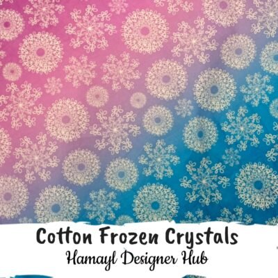 Cotton Frozen Crystals– 45" Cartoon Print Cotton Fabric
