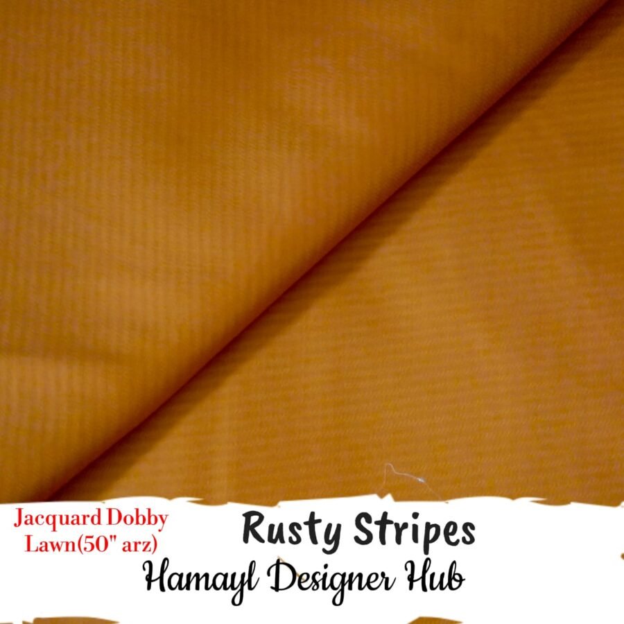 Rasty Strips – plain jacquard fabric, unstitched