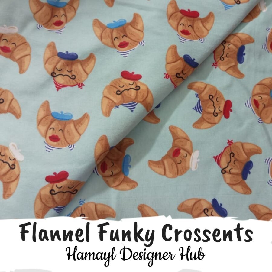 Flannel Funky Crossents– 45 Inch Export Quality Funky Nightwear Fabric