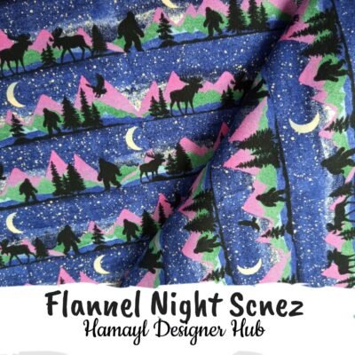Flannel Night Scnez– 45 Inch Export Quality Funky Nightwear Fabric