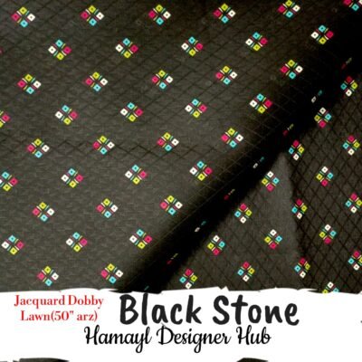 Black Stone - Printed Jacquard