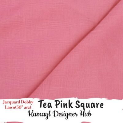 Tea Pink Square- Plain Jacquard