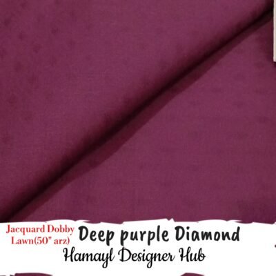 Deep Purple Diamond- Plain Jacquard
