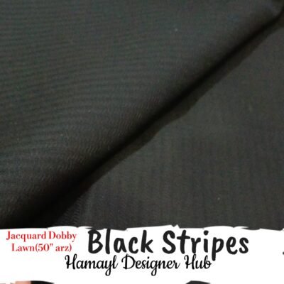 Black Strips- Plain Jacquard