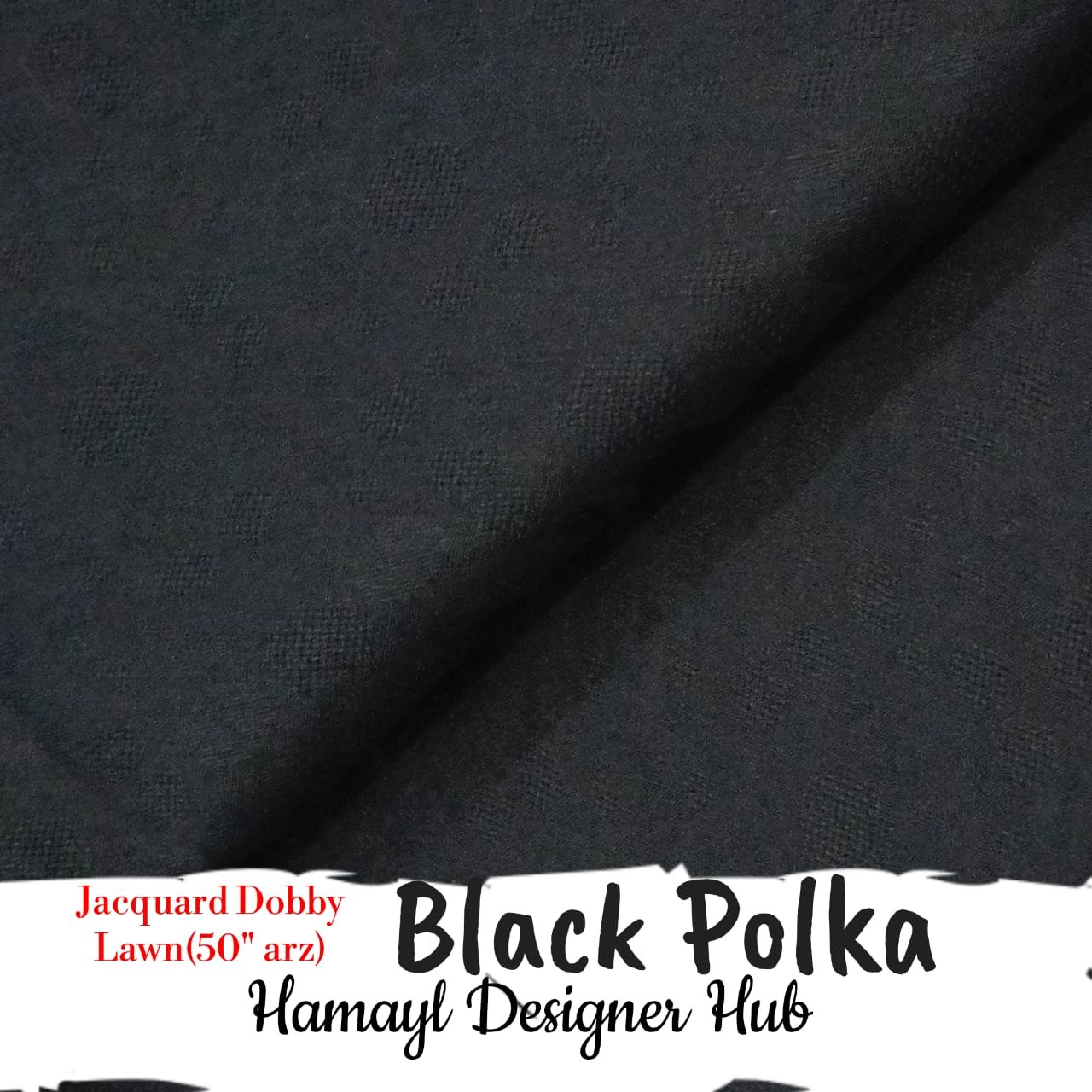 sample plain jacquard Black Polka