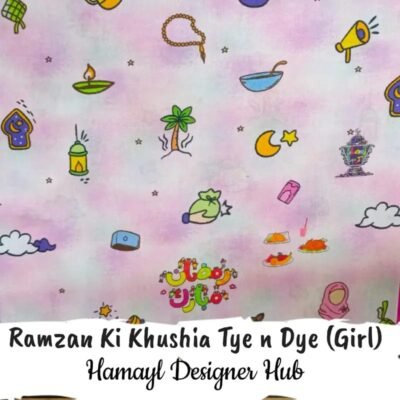 Ramzan ki Khushia Tye n Dye(Girls)-Funky Digital Lawn- Hamayl Designer Hub