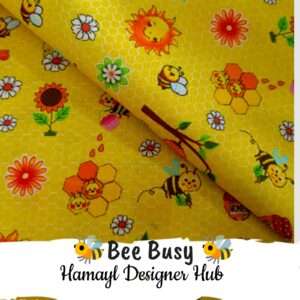 Bee Busy-Funky Digital Lawn- Hamayl Designer Hub