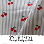 Stripes Cherry-Funky Digital Lawn- Hamayl Designer Hub