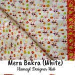 Mera Bakra White- Funky Digital Lawn - Hamayl Designer Hub