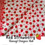 Red Strawberry -Funky Digital Lawn- Hamayl Designer Hub