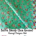 Selfie Sheep Sea Green - Funky Digital Lawn - Hamayl Designer Hub