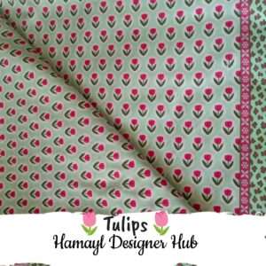 Tulips -Funky Digital Lawn- Hamayl Designer Hub
