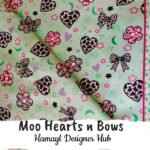 Moo Hearts n Bows - Funky Digital Lawn - Hamayl Designer Hub
