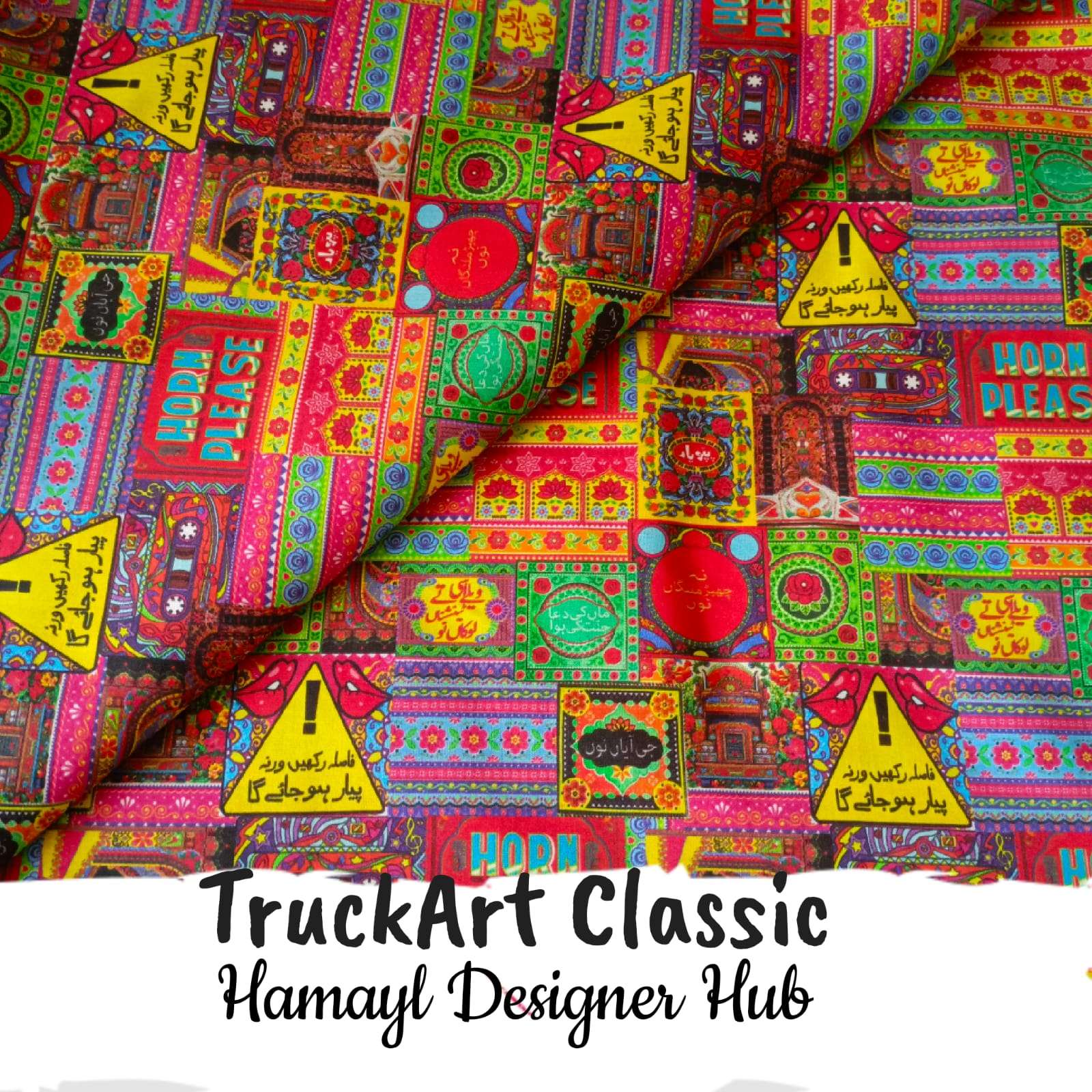 Azadi-Festive-Funky Digital Lawn- Hamayl Designer hub