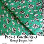Pookie Cows Green - Funky Digital Lawn - Hamayl Designer Hub
