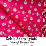 Selfie Sheep Pink - Funky Digital Lawn - Hamayl Designer Hub