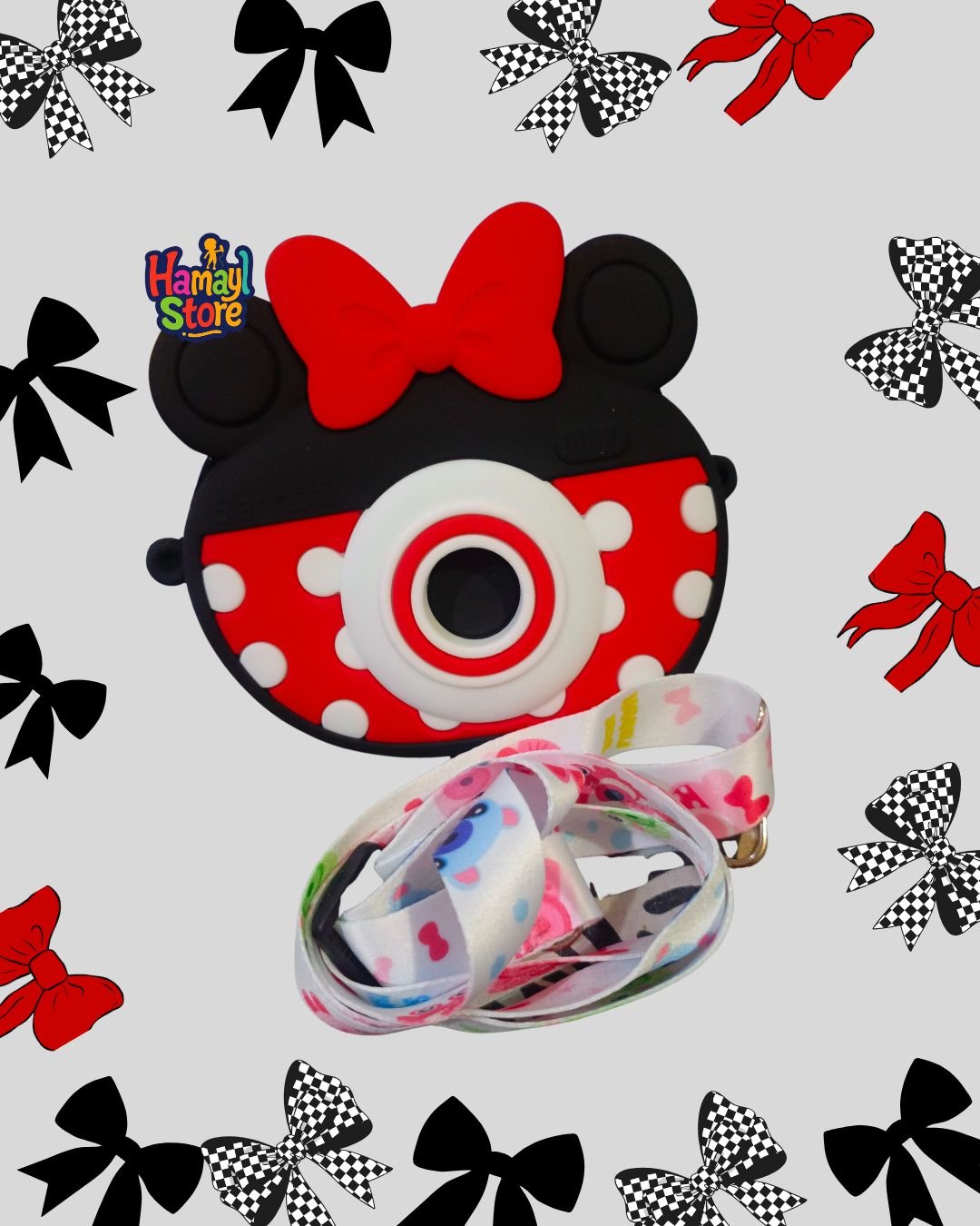 Minnie Cam Silicone Bag 2026 – Kids Sale Minnie Cam Silicone Crossbody Bag 2026 – Waterproof Kids Camera Shape Bag Pakistan