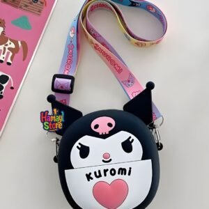 Kuromi Silicone Crossbody Bag 2026 – Waterproof Sanrio Kids Character Bag Pakistan