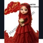 Funky Patch 276 -shezadi Ki Eid Patch 5x5 Inches – Cute Islamic Princess Iron On Patches in Pakistan | HD Heat Transfer