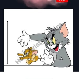 Cat and Mouse 6x5 Iron On Patches in Pakistan waterproof heat transfer patch for summer lawn and winter hoodies Punjab Sindh KPK