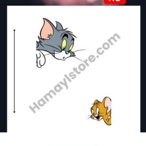 Peekaboo Cat and Mouse 6x5 Iron On Patches in Pakistan waterproof heat transfer patch for summer lawn and winter hoodies Punjab Sindh KPK