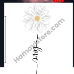 Daisy Love Vertical Iron On Patches in Pakistan waterproof heat transfer patch for summer lawn and winter hoodies Punjab Sindh KPK