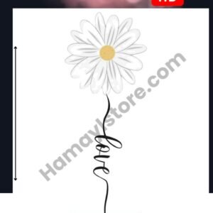 Daisy Love Vertical Iron On Patches in Pakistan waterproof heat transfer patch for summer lawn and winter hoodies Punjab Sindh KPK