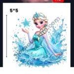Royal Princesses 5x5 Iron On Patches in Pakistan waterproof HD heat transfer for girls dresses lawn cotton khaddar hoodies denim