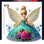 Fairy Princess Wings 5x5 Iron On Patches in Pakistan waterproof HD heat transfer for girls dresses lawn cotton khaddar hoodies denim