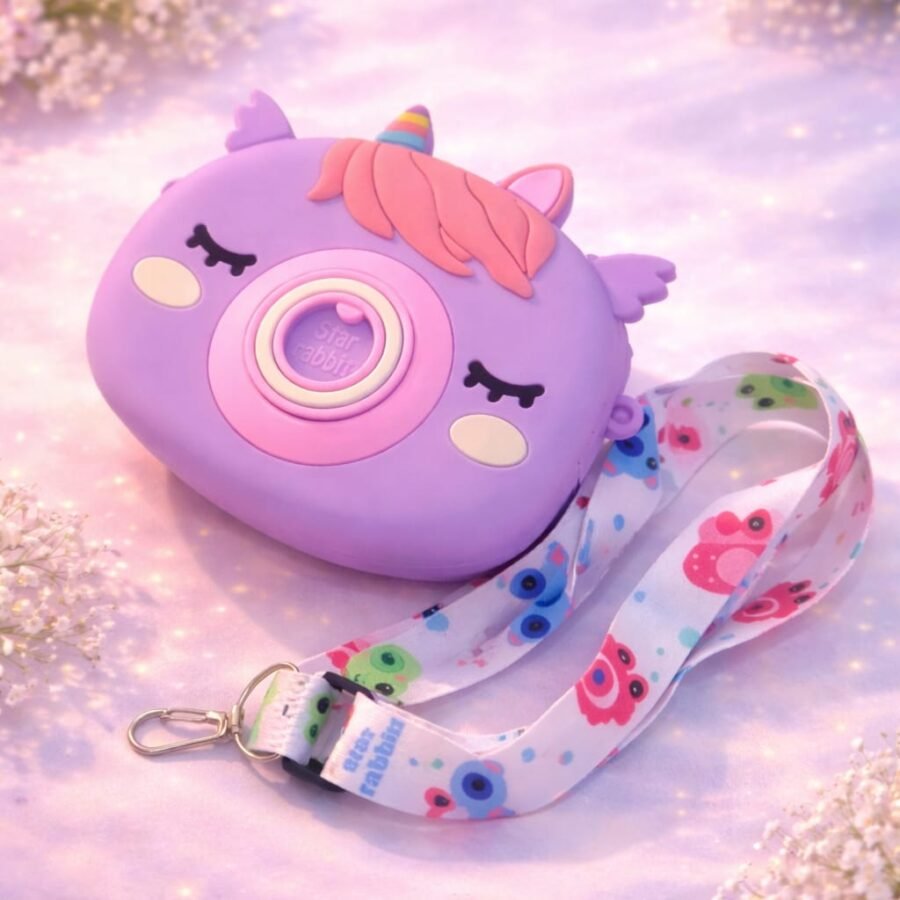 Unicorn Lilac Silicone Bag – kids bag