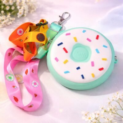 🍩 Pastel Donut Silicone Crossbody Bag – Kids Collection 2026