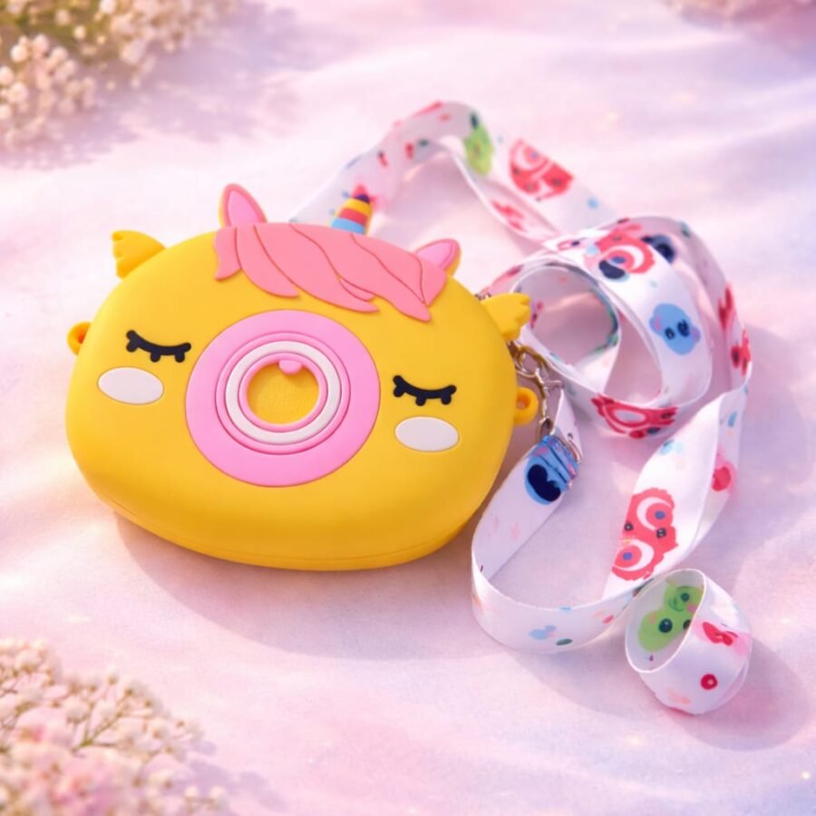Unicorn Yellow Silicone Bag – kids bag