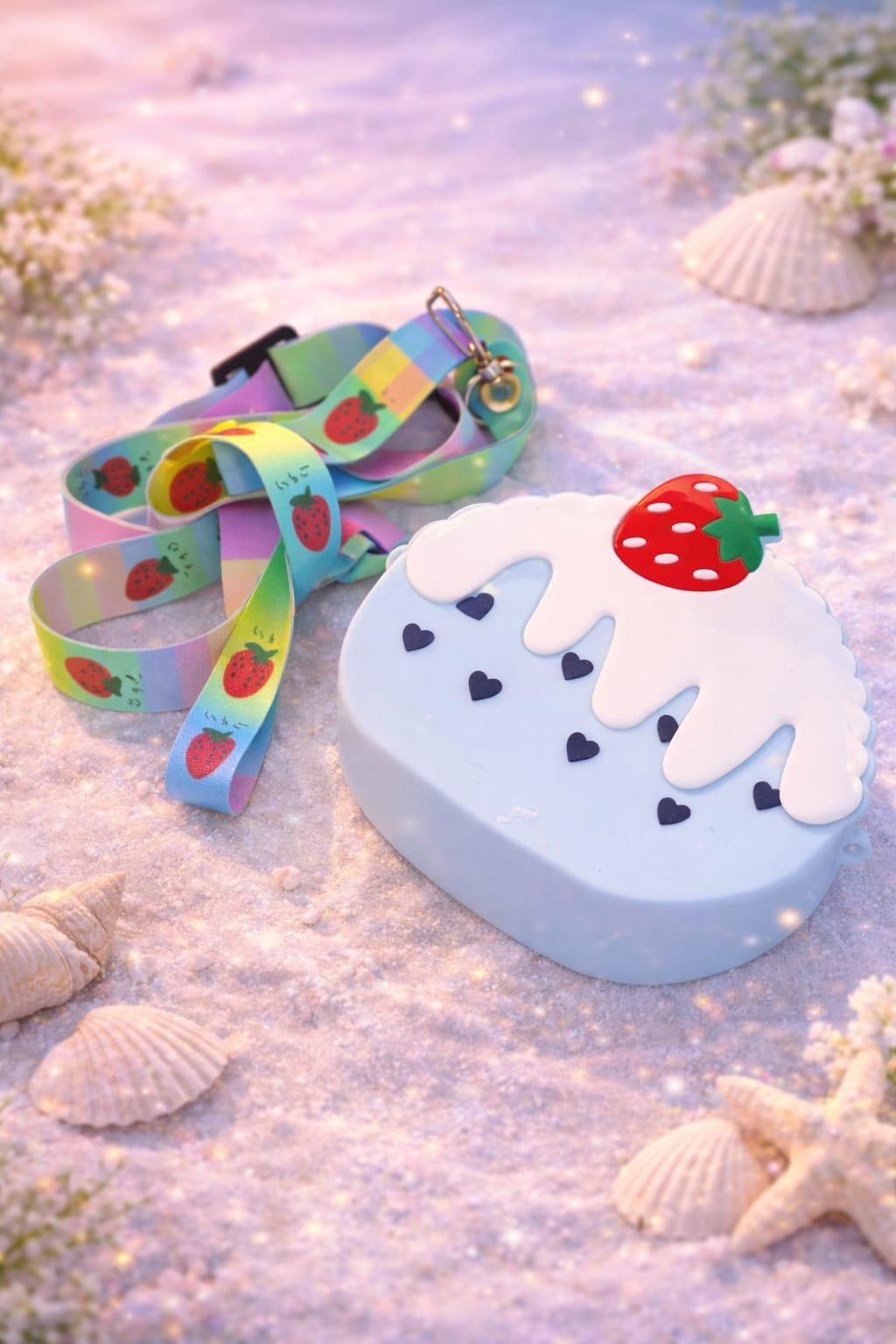 Strawberry Cream Cake Silicone Crossbody Bag 2026 – Waterproof Cute Kids Bag Pakistan