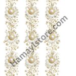 pearl floral heat transfer border 1 meter luxury sleeve patch strip Pakistan