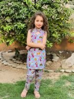 LILAC MASHA N BEAR -Funky Digital Lawn- Hamayl Designer Hub - Image 3