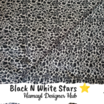 Black n White Stars - Funky Digital Lawn - Hamayl Designer Hub