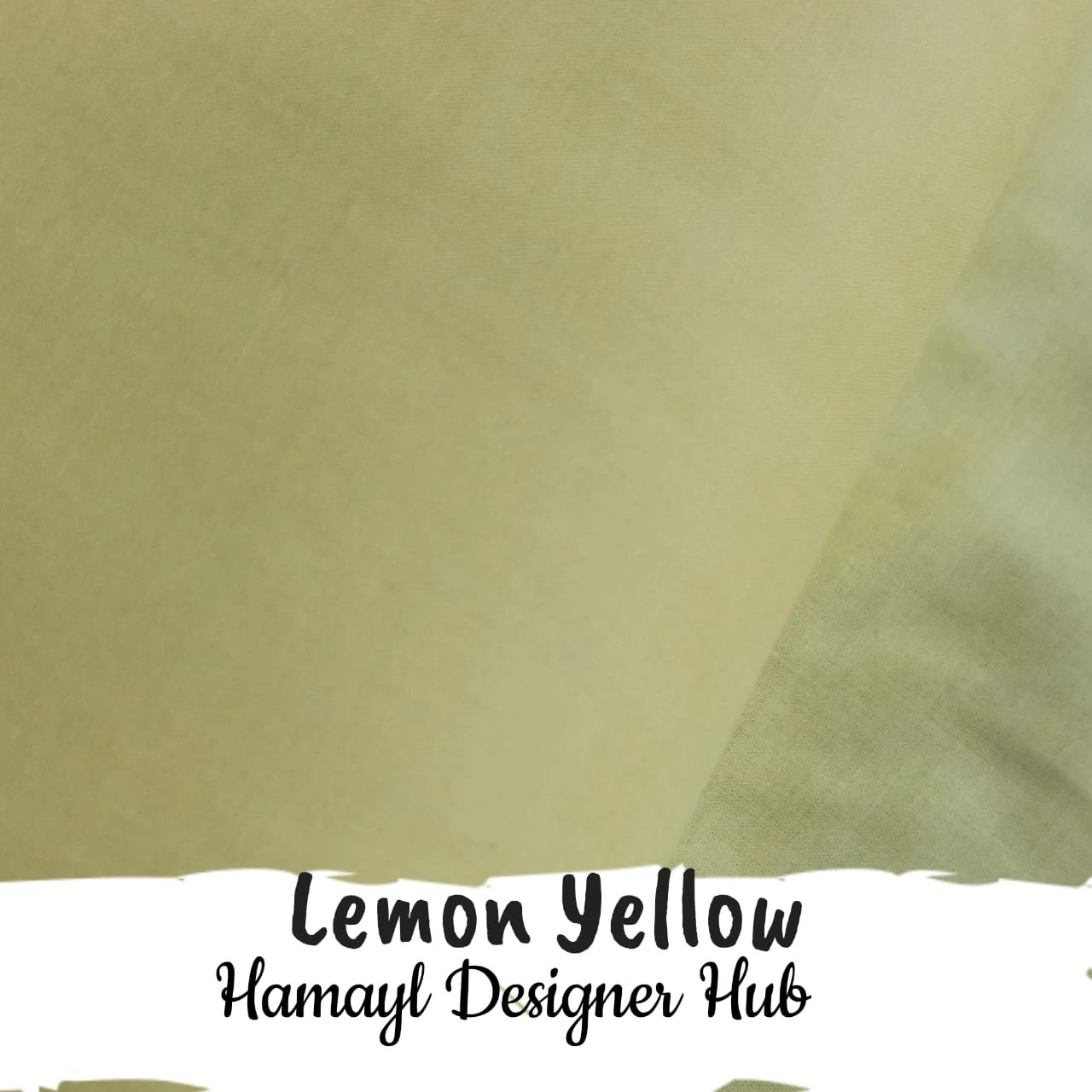 Lemon Yellow – plain dyed lawn fabric, 45-inch width, unstitched