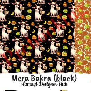 Mera Bakra Black - Funky Digital Lawn - Hamayl Designer Hub