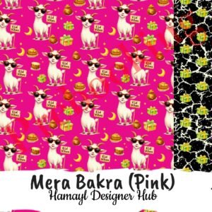 Mera Bakra Pink - Funky Digital Lawn - Hamayl Designer Hub