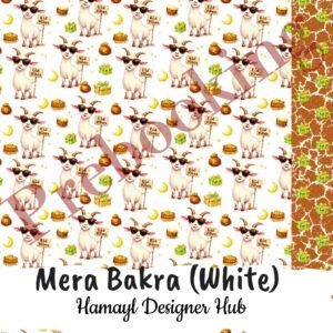 Mera Bakra White - Funky Digital Lawn - Hamayl Designer Hub