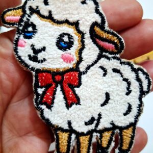 Sheep-Embroidered Fur Texture 3''- Stick-On Patches – Premium Kids & Clothing Decor
