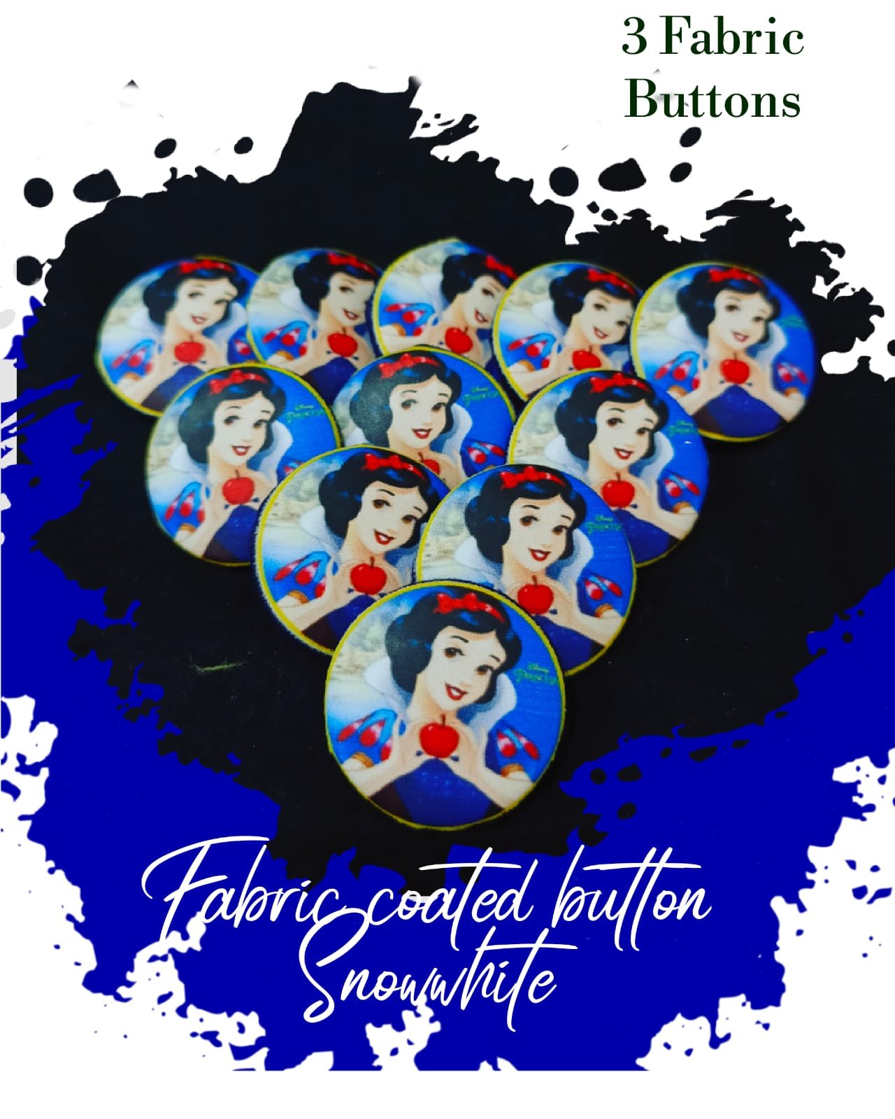Snowhite Fabric Coated Buttons for Dresses – decorative buttons for kids dresses