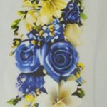 Funky Patch 342-Floral Boarder Patch – Colorful Flower Effect Embroidered Heat Transfer Patch