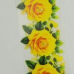 Funky Patch 344-Floral Boarder Patch – Colorful Flower Effect Embroidered Heat Transfer Patch